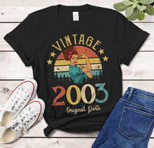 Camiseta Vintage de edición de suspensión para mujer, regalo de 18 años, moda Retro Para madre, esposa e hija, 2003 2024 - compra barato