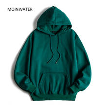 MOINWATER Brand New Women Fleece Hoodies Lady Streetwear Sweatshirt Female White Black Winter Warm Hoodie Outerwear MH2001 2024 - buy cheap