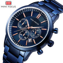 Mini relógio de pulso esportivo masculino, relógio de quartzo de aço inoxidável com foco, novo relógio de luxo para homens 2024 - compre barato