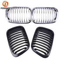 POSSBAY Car Kidney Racing Grilles Auto Front Bumper Grill for BMW 3-Series E46 Compact 325ti/328i/320i/316ti/330d 2001-2005 2024 - buy cheap