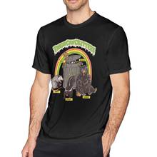 Футболка с енотом, футболка с принтом в виде твари, футболка большого размера, забавная уличная Мужская футболка с коротким рукавом 2024 - купить недорого