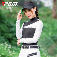PGM женская футболка с длинным рукавом, одежда для гольфа, тонкая приталенная рубашка, спортивная одежда, женские спортивные рубашки, дышащие быстросохнущие Топы 2024 - купить недорого