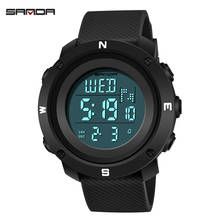 2020 SANDA модные спортивные мужские часы S Shock обратный отсчет LED военные цифровые часы водонепроницаемые часы для мужчин relogio masculino 2024 - купить недорого