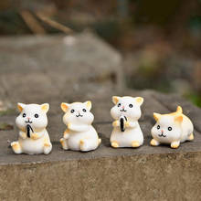 4PCS/Set Cartoon Hamster Baby Mouse Nuts Model Animal Action Figures Miniature Figurines Garden Dolls House Decoration Kids Toys 2024 - buy cheap