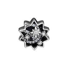 Contas vintage de prata 925, pingente de estrela, original, serve para pulseiras femininas europeias, faça você mesmo, para fazer joias 2024 - compre barato