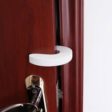 1pcs Door Stopper C Shape Security Cabinet Locks Door Clip Shockproof Door Crash Pad Children Finger Protecter 2024 - buy cheap