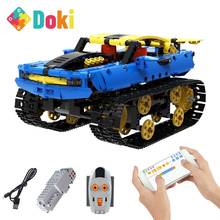 Doki Toy City Off-road Racing Car Electric Building Blocks High-Tech APP Remote Control Tank Military Bricks Toys For Children 2024 - buy cheap
