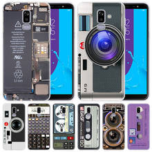 luxury Case Retro Vintage Camera Cassette Music for Samsung Galaxy J8 J7 J6 J4 J2 2018 Core J3 2016 J5 2017 EU J4 Plus J7 Prime 2024 - buy cheap