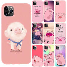 Cartoon Cute Pig Rabbit Couples Soft Pink TPU Case For iPhone 12 11 Pro Max X XS Max XR 6 6S 8 7 Plus 5 5S SE Silicone Cover 2024 - buy cheap