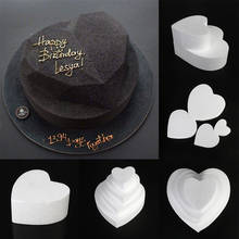 4/6/8/10 Inch Round Heart Sugarcraft Dummy Party DIY Practice Model Cake Foam Mould Polystyrene Styrofoam Kitchen Accessories 2024 - buy cheap