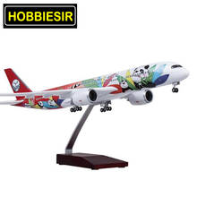 47CM 1/142 Scale Airbus A350 Airplane Model Toys Sichuan Panda Airline W Light and Wheel Diecast Plastic Resin Plane Collection 2024 - buy cheap