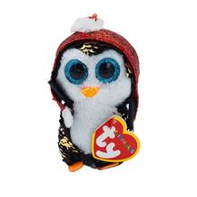 New 4 Inch 10 cm Ty Big Eye Plush Pea Plush Animal Sequins Red Hat Penguin Pendant Collection Doll Child Birthday Christmas Gift 2024 - buy cheap