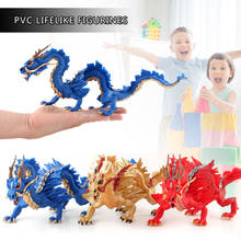 1pc original simulação dragão chinês modelo de brinquedo 29*9*11cm estatuetas realistas brinquedo educativo presente aniversário coleção para crianças 2024 - compre barato