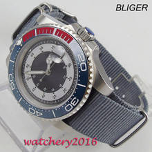 40mm Sterile Dial Sapphire Glass Rotating Ceramic Bezel Luminous Steel Case no logo Bliger men's Watch Automatic Movement Watch 2024 - buy cheap