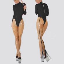 Catsuit de látex de goma transparente y rosa para mujer, Sexy, con calcetines y cremallera trasera, Zentai body, mono hecho a medida 2024 - compra barato