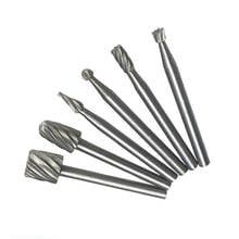 6pcs Drill bit set wood carving tools rotary burrs milling cutter Dremel and rotary Engraving Tools Kit Accessories 2024 - buy cheap