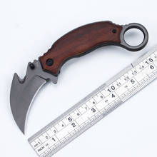 6.69'' Folding Karambit Knife Survival Pocket Tactical Claw Knife Camping Hunting Knives Outdoor Self-defense Knife Multi Tools 2024 - buy cheap