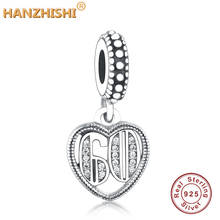 Fits Original pan Charms Bracelet Jewelry 2020 Spring Collection 925 Sterling Silver Number 60 Heart Dangle Charm Beads 2024 - buy cheap