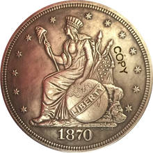 1870 United States $1 Dollar coins COPY  Type 2 2024 - buy cheap