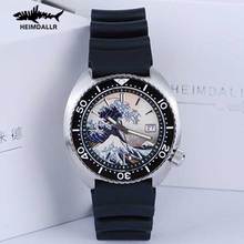 HEIMDALLR Automatic Watch Men Sapphire Crystal NH35 Mechanical Watches Kanagawa Surfing Full Luminous Dial 300M Diver Watches 2024 - buy cheap
