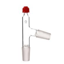 Three way Thermometer adapter with 24/40 joint, 75 bend (laboratory equipment 2024 - buy cheap