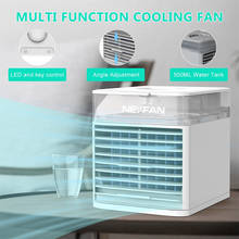 Mini Home Air Conditioner Portable Air Cooler LED Light USB Desk Fan 3 Speed USB Air Conditioner Rechargeable Air Cooling Fan 2024 - buy cheap