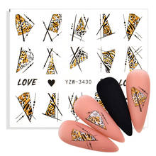 Наклейки для ногтей, 1 шт., сексуальный леопардовый рисунок, бумажные украшения для ногтей, маникюрные татуировки, креативные наклейки дизайн водяные знаки 2024 - купить недорого