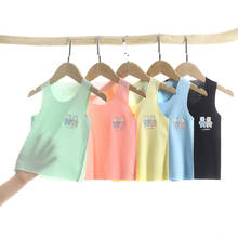 Children's Vest 2021 Summer New Baby Boy Girl T Shirt Kids Sleeveless Suspender Vest Boys Girls Clothes Casual Modal Clothing 2024 - buy cheap