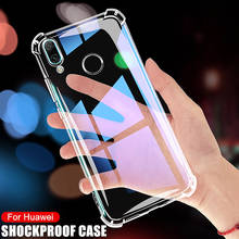 Luxury Transparent Shockproof Case For Huawei Y9 Y7 Y6 Y5 Prime 2018 Y9 Y5 Y7 Y6 Pro 2019 Y9S Y5 Lite Silicone Phone Back Case 2024 - купить недорого