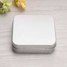 5 Pcs Mini Metal Tins Container Square Hinged Flip Storage Tin Box Small Kit Case Jewelry Coin Candy Condom Organizer Portable 2024 - buy cheap