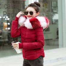 Casaco parka feminino de algodão, casual, de inverno, grosso, quente, casaco de inverno feminino, 2019 2024 - compre barato
