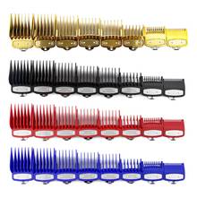 8PCS Professional Limit Comb Cutting Guide Combs 1.5/3/4.5/6/10/13/15/19mm Set Hair Comb 2024 - buy cheap