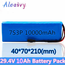 Batería de iones de litio para bicicleta eléctrica, pila 7S3P de 24V, 2021 V, 10Ah, 20A, BMS equilibrado, para patinete eléctrico, silla de ruedas, novedad de 29,4 2024 - compra barato