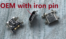 OEM-Conector micro usb con pin de hierro para samsung ACE 3, S7270, I8162, G530, S6812, S7582, G350, G313, G5310, 50 unids/lote 2024 - compra barato