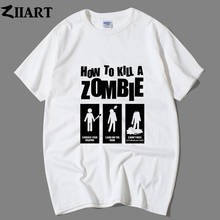 ZIIART-Camiseta de manga corta para hombre y niño, ropa de verano de cómo matar A un Zombie Walking Dead, de algodón 2024 - compra barato