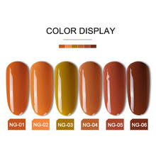 15ml Pumpkin Color Gel Polish Orange Gel Varnish Bottle Colors UV LED Nail Art Design Tools Easy Apply Lacquer Free Shipping Art 2024 - buy cheap