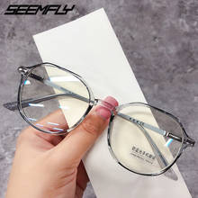 Seemfly Irregular Glasses Frame Transparent Anti Blue Light Clear Lens Eyeglasses Fashion Computer Goggle Mirror Unisex Eyewear 2024 - buy cheap