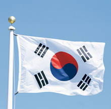 Bandeira do sul da coreia de poliéster, grande faixa nacionais coreana 3x5 pés taegeukgi desate/festival/decoração de casa nova moda a626 2024 - compre barato
