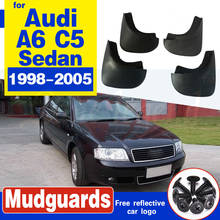 Mud Flaps For Audi A6 C5 Sedan 1998 1999 2000 2001 2002 2003 2004 2005 Mud Flaps Splash Guards Fender Mudguard Accessories 4PCS 2024 - buy cheap