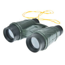 Binocular con espejo de senderismo para niños, de aumento de 10x8 juguete, telescopio + correa para el cuello, juegos al aire libre 2024 - compra barato