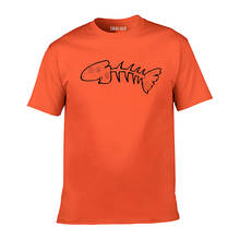 Мужская футболка с коротким рукавом TARCHIA, коллекция 2021 года, хлопковые футболки для мальчиков, Мужская футболка, модная повседневная новая футболка с рисунком в виде старой рыбьей кости 2024 - купить недорого
