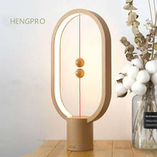 HENGPRO-Lámpara de equilibrio LED Original, luz nocturna alimentada por USB, decoración del hogar, dormitorio, oficina, luz novedosa, regalo de Navidad 2024 - compra barato