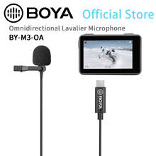 BOYA BY-M3-OA всенаправленный петличный микрофон 2 м кабель для DJI OSMO действий 2024 - купить недорого