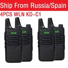 4PCS Portable Radio WLN KD-C1 Mini Wiress Walkie talkie UHF Handheld Two Way Radio Communicator Transceiver Walkie-talkie рация 2024 - buy cheap