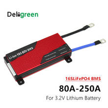 Bateria de lítio 16s 80a 100a 120a 200a 250a pcm/pcb/bms para bateria de lítio 3.2v lifepo4 bateria li-ion bms para bicicleta elétrica e scooter 2024 - compre barato