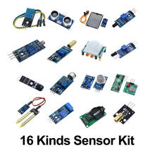 16 шт./лот Raspberry pi 2 3 комплект сенсорного модуля 16 видов датчиков для комплекта arduino 2024 - купить недорого