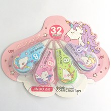 4 pcs/pack Unicorn Correction Tape Correction Belt Promotional Student Stationery Student Prize School Office Supply Stationery 2024 - buy cheap