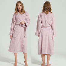 Kimono de lana para mujer, ropa de dormir de talla grande, albornoz, bata de invierno, ropa de casa 2024 - compra barato