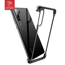 OATSBASF with Airbag Metal Frame shape phone Case For Huawei P30 P30 Pro luxury phone bumper Anti-drop And Shockproof Phone Case 2024 - buy cheap
