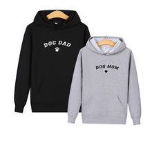 Autumn Men Women Hooded Pullovers Dog Dad Mom Print Hoodies Casual Sweatshirt Matching Clothes for Couples Kpop Lovers Cotton 2024 - buy cheap